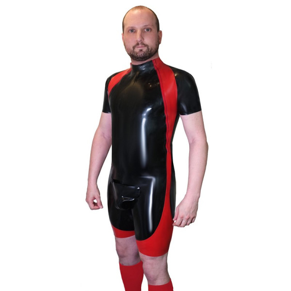 Axion suit with 2 side chest zips & codpiece